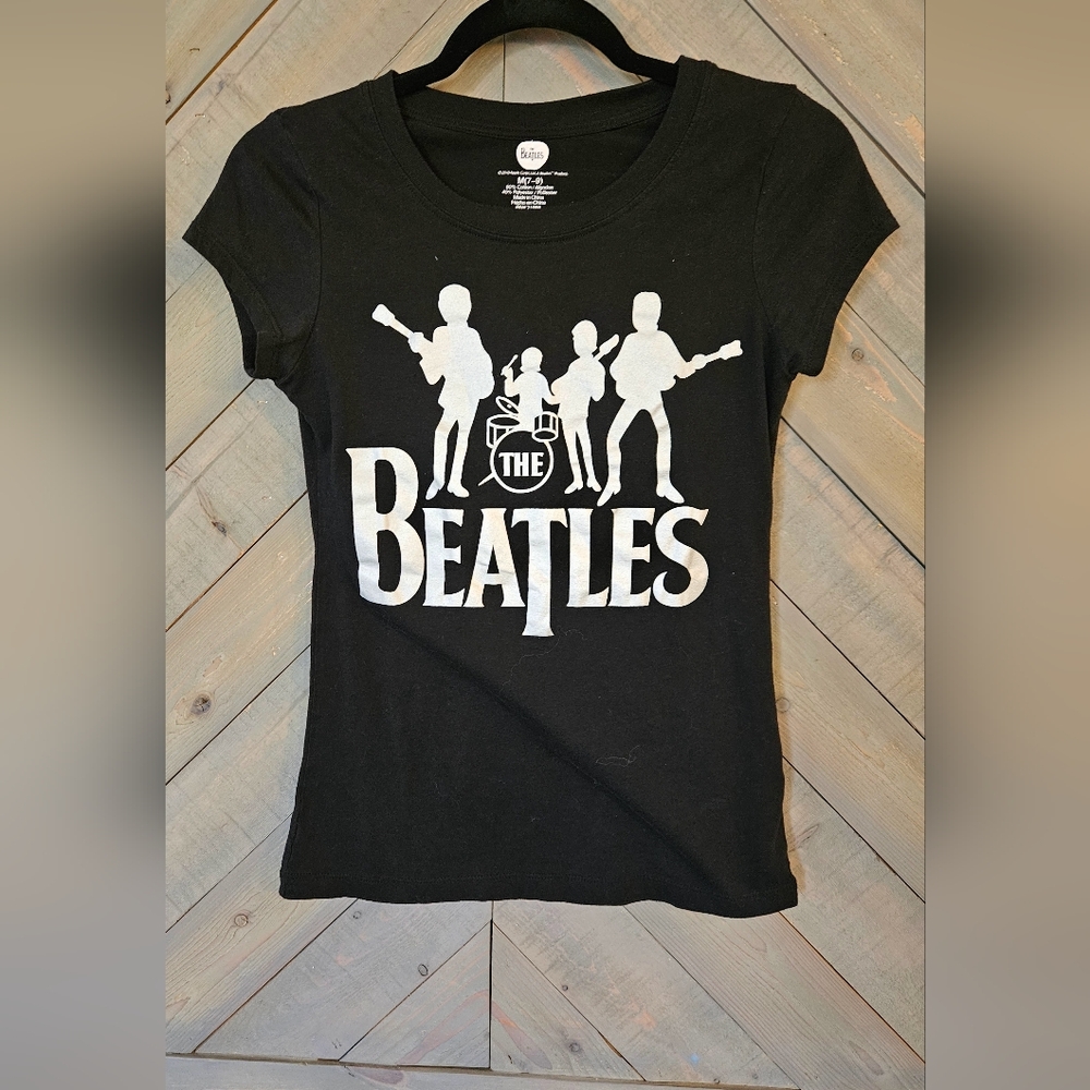 The Beatles Black and White Graphic Tee